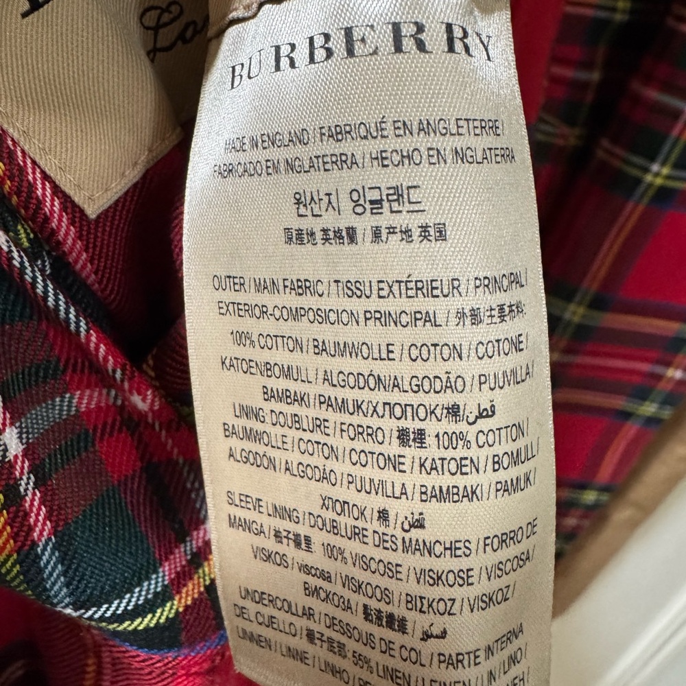 Burberry reversible Gabardine trench coat - Picture 10 of 12